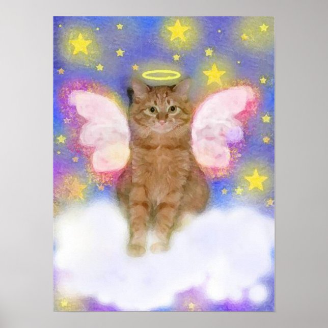 Hüter Engel der Katzen Poster (Vorne)