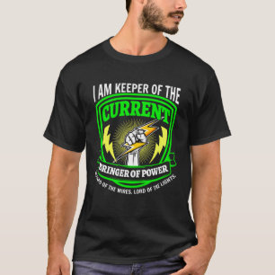 Hüterin der aktuellen Marke von Power Lineman Cir T-Shirt