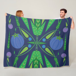 Hüterin der Blueberries-Fleece (3 Größen) Fleecedecke