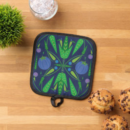Hüterin des Blueberries Pot Holders Topflappen
