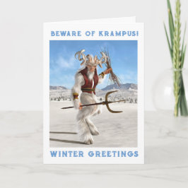 Hütet euch vor dem Krampus! Gefaltet Karte