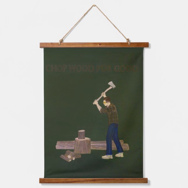 Hutholz für gute Tapisserie an der Wand Wandteppich Mit Holzrahmen (Vorderseite)