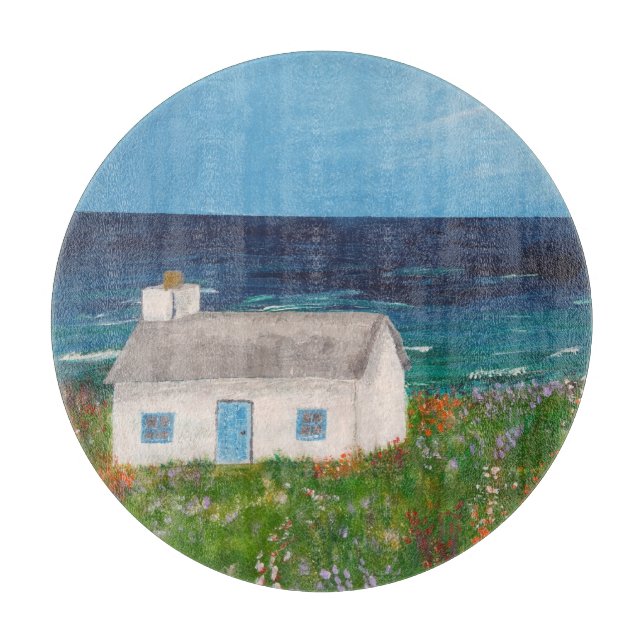 Hütte am Meer Schneidebrett (Vorderseite)