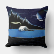 "Hütte am See" Kissen Design Throw.