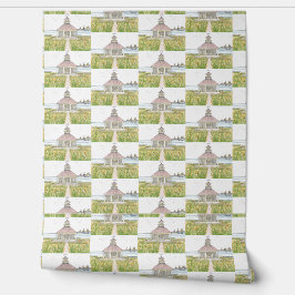 Hütte am Strand Gelb Tapete