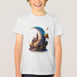 Hütte auf dem Mond Tri-Blend Shirt