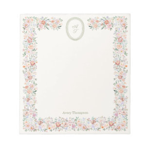 Hütte Bloom Monogram Notizblock