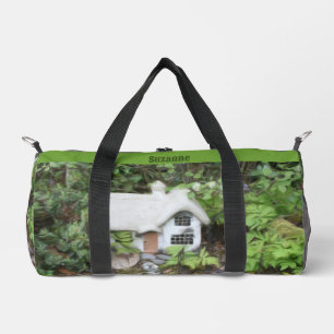 Hütte Blumengarten Malerei Personalisiert Duffle Bag