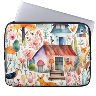 Hütte Blumenhaine Laptopschutzhülle