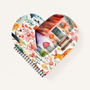 Hütte Blumenhaine Notizbuch