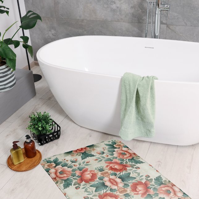 Hütte Blumenmuster Badematte (Von Creator hochgeladen)