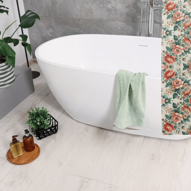 Hütte Blumenmuster Duschvorhang (Von Creator hochgeladen)