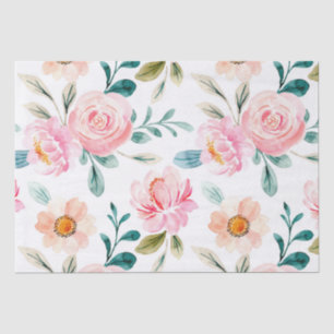 Hütte Chic Blume Muster Seidenpapier