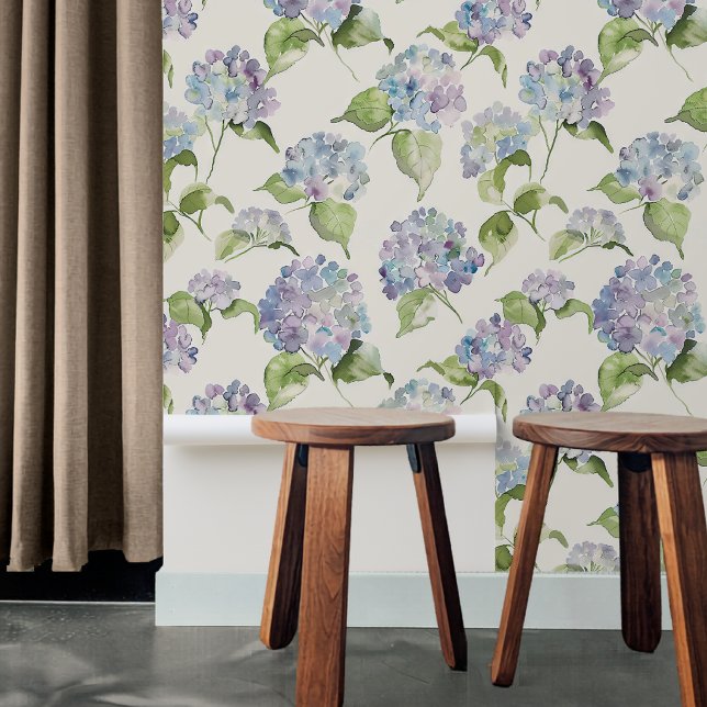 Hütte Chic Hydrangea Blumengarten Tapete (Von Creator hochgeladen)