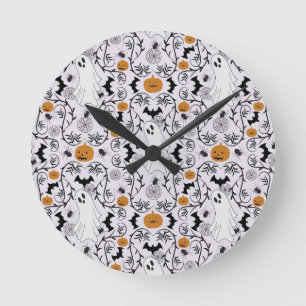 Hütte Core Halloween Runde Wanduhr