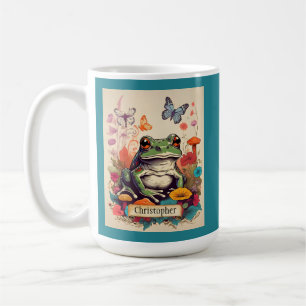 Hütte Core Niedlich Frosch und Pilz Kaffeetasse