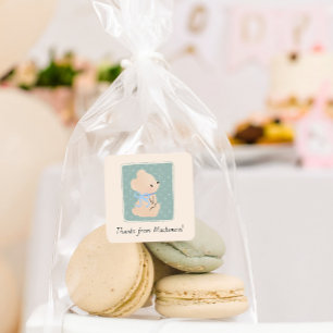 Hütte Core Teddy Bear Baby Shower Stickers