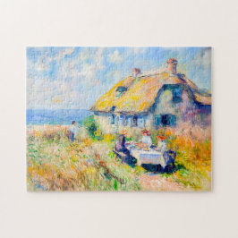 Hütte durch das Sea Impressionist Artwork