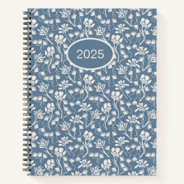 Hütte Floral Denim Blue Notizbuch