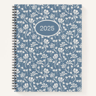 Hütte Floral Denim Blue Notizbuch