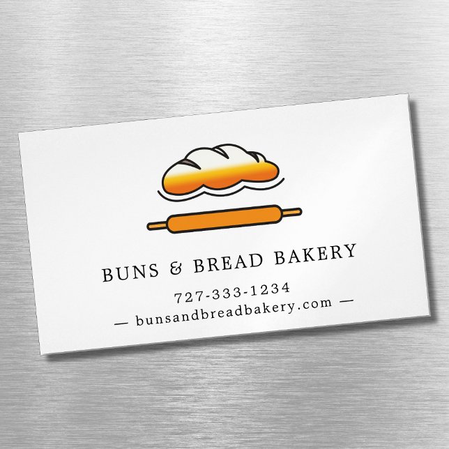 Hütte Food Zuhause Bakery Brot Logo Magnetische Visitenkarte (Cottage food home bakery bread logo business card magnet)