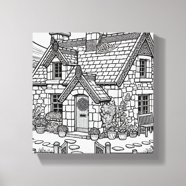 Hütte für Schiefer #12 Leinwanddruck (Vorderseite)