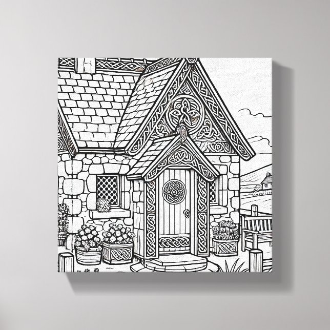 Hütte für Schiefer #32 Leinwanddruck (Vorderseite)