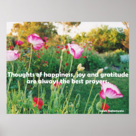 Hütte Garden Gedanken Dankbarkeit Gebet Poster
