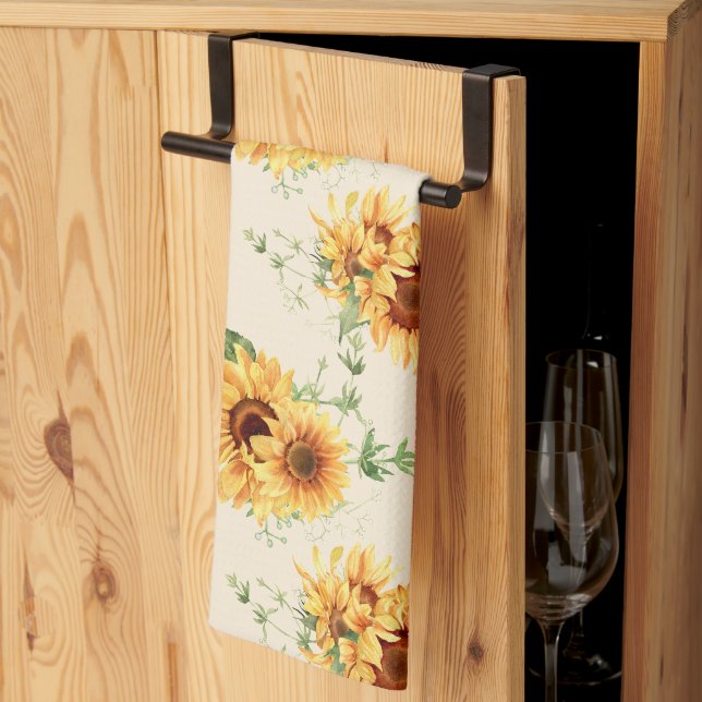 Hütte Garden Sonnenblumen Geschirrtuch (Drittel gefaltet)