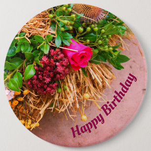 Hütte Garten, Rosalinde Personalisiert Button