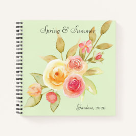 Hütte Gartengarten Rose Notizbuch