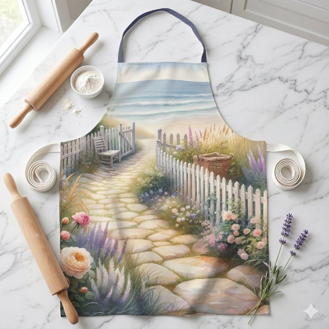 Hütte Gartenweg zum Meer Schürze (Cottage Garden Path to the Sea Apron)