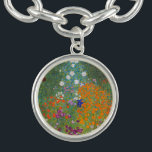 Hütte Gustav Klimt Blumengarten Armband<br><div class="desc">Ein wunderschönes Gartenbild - das ist ein klassisches Gemälde von Gustav Klimt, genannt Hütte Garden, oder Bauergarten, 1907, das ein nahes Bild eines Blumengartens, ein buntes Blumengemälde ist.</div>