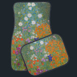 Hütte Gustav Klimt Blumengarten Autofußmatte<br><div class="desc">Ein wunderschönes Gartenbild - das ist ein klassisches Gemälde von Gustav Klimt, genannt Hütte Garden, oder Bauergarten, 1907, das ein nahes Bild eines Blumengartens, ein buntes Blumengemälde ist.</div>