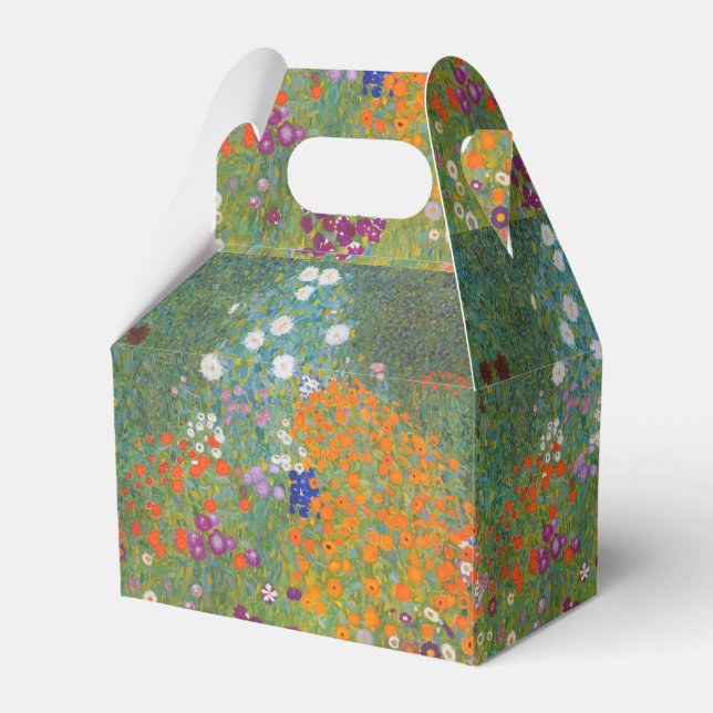 Hütte Gustav Klimt Blumengarten Geschenkschachtel (Vorderseite)