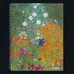 Hütte Gustav Klimt Blumengarten Notizbuch<br><div class="desc">Ein wunderschönes Gartenbild - das ist ein klassisches Gemälde von Gustav Klimt,  genannt Hütte Garden,  oder Bauergarten,  1907,  das ein nahes Bild eines Blumengartens,  ein buntes Blumengemälde ist.</div>