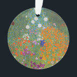 Hütte Gustav Klimt Blumengarten Ornament<br><div class="desc">Ein wunderschönes Gartenbild - das ist ein klassisches Gemälde von Gustav Klimt, genannt Hütte Garden, oder Bauergarten, 1907, das ein nahes Bild eines Blumengartens, ein buntes Blumengemälde ist.</div>