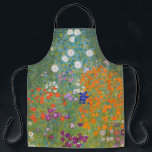Hütte Gustav Klimt Blumengarten Schürze<br><div class="desc">Ein wunderschönes Gartenbild - das ist ein klassisches Gemälde von Gustav Klimt, genannt Hütte Garden, oder Bauergarten, 1907, das ein nahes Bild eines Blumengartens, ein buntes Blumengemälde ist.</div>