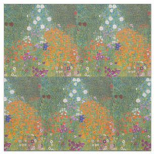 Hütte Gustav Klimt Blumengarten Stoff
