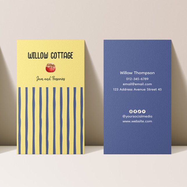 Hütte hausgemachte Marmelade und Reserven Visitenkarte (Von Creator hochgeladen)