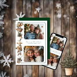 Hütte Hyge Two Foto (Grüner Ton) Feiertagskarte