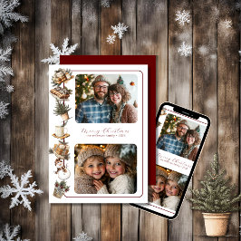 Hütte Hyge Two Foto (Red Tone) Feiertagskarte