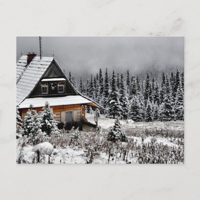 Hütte im Berg Postkarte (Vorderseite)