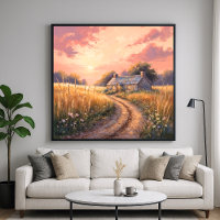 Hütte im ländlichen Raum - Landschaft im tradition