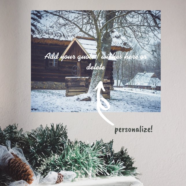 Hütte im Schnee Poster (Von Creator hochgeladen)