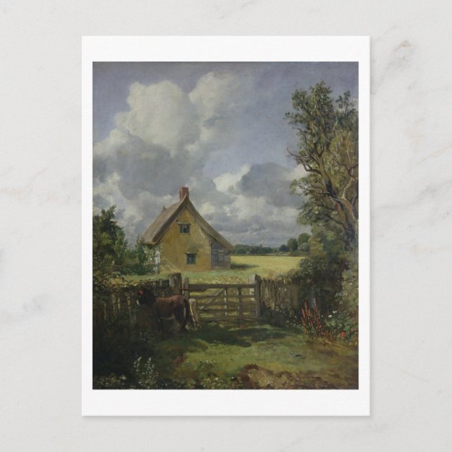 Hütte in Cornfield, 1833 Postkarte (Vorderseite)