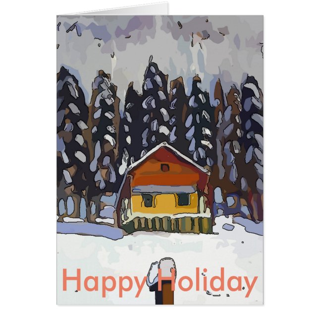 Hütte in Schnee (Vorne)