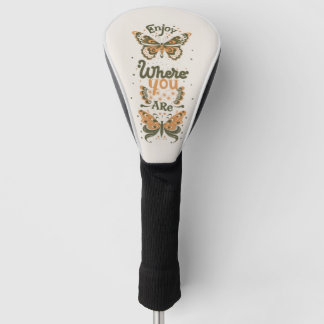 Hütte-Kern-Schmetterlinge genießen, wo Sie sind Golf Headcover