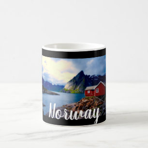 Hütte Landschaftliches Norwegen Kaffeetasse