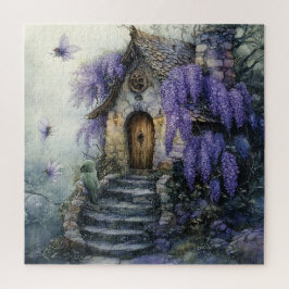 Hütte Märchenhof mit Lila Wisteria